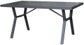 SIBIU Stół aluminiowy 140 x 80 cm, grafitowy