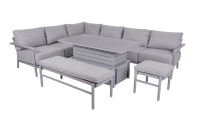 TAMPA Luksusowy zestaw mebli ogrodowych, grafit