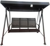 HOLLYWOOD II Huśtawka ogrodowa, metalowa, szara