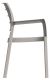 RECANATI krzesło plastikowe, szare