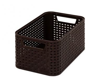 Plastikowe pudełko do przechowywania STYLE BOX - S- brązowy