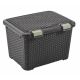 Plastikowe pudełko do przechowywania STYLE BOX - 43L - brązo