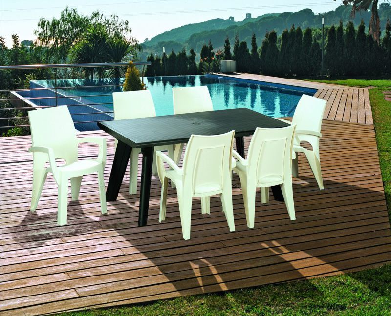 Plastikowe krzesło SPRING - biały