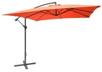 Parasol ogrodowy prostokątny na wysięgniku terakota 270 x 270 cm