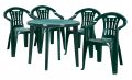 Krzesła ogrodowe MALLORCA - ciemnozielone