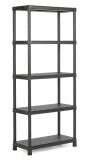 Półka otwarta z tworzywa szt.PLUS 80/5 - 187 x 80 x 40 cm