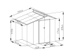 Dom ogrodowy OSCAR E-B - 229 x 292 x 193 cm