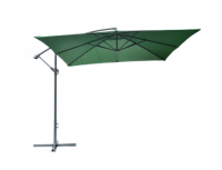 Parasol ogrodowy prostokątny na wysięgniku zielony 270 x 270 cm