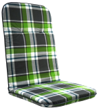 Poduszka na wysokie krzesło, kostka, zielona